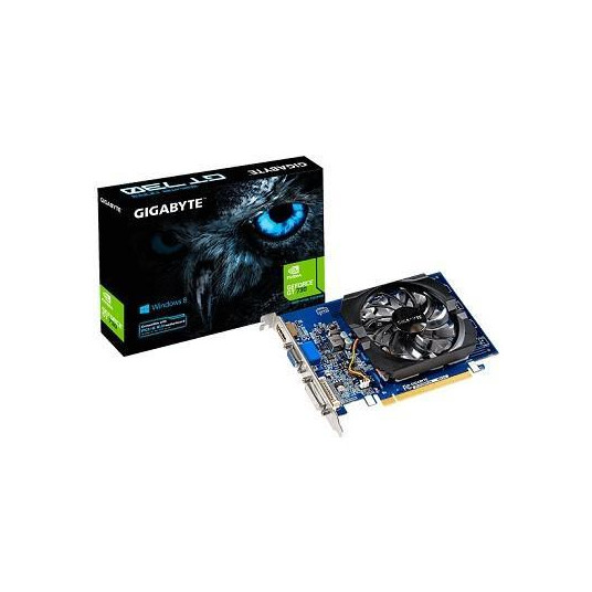 Graphics Card|GIGABYTE|NVIDIA GeForce GT 730|2 GB|64 bit|PCIE 2.0 8x|GDDR3|Memory 1600 MHz|GPU 902 MHz|Single Slot Fansink|1x15pin D-sub|1xDVI|1xHDMI|GV-N730D3-2GIV3.0