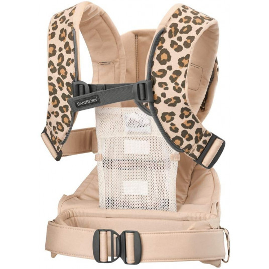BABYBJÖRN Baby Carrier ONE Beige/Leopard Cotton 098075