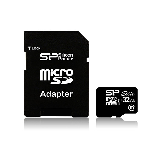 Atmiņas karte Silicon Power Elite UHS-I 16GB, MicroSDHC Flash atmiņas klase 10 SD adapteri