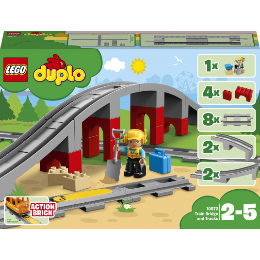 LEGO® 10872 DUPLO Town Dzelzceļa tilts un sliedes