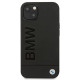 BMW BMHCP13MSLLBK Leather Back Case For Apple iPhone 13 Black