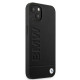 BMW BMHCP13MSLLBK Leather Back Case For Apple iPhone 13 Black