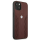 BMW BMHCP13MRSPPR Leather Back Case For Apple iPhone 13 Red