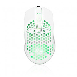 Logic Wired LM-STARR-ONE-LIGHT Gaming Mouse with USB / 1.8m / 6400 DPI / White