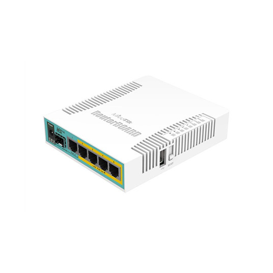 Komutators (switch) PoE MikroTik RB960PGS Hex L4 128MB RAM, 5xLAN, 1xSFP, 1xUSB, 2-5PoE izejas ports