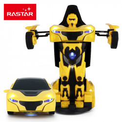 RASTAR transformable car RC 1:32 Black/Yellow/Red/Blue, 61800