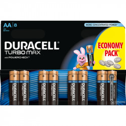 Turbo Baterijas DURACELL AAA, LR06, 8 gab