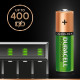 Uzlādējamās baterijas DURACELL AA (2500 mAh), LR06, 2gab