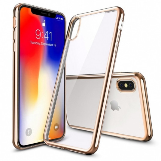 Spogulis Back Cover iPhone X (Gold)