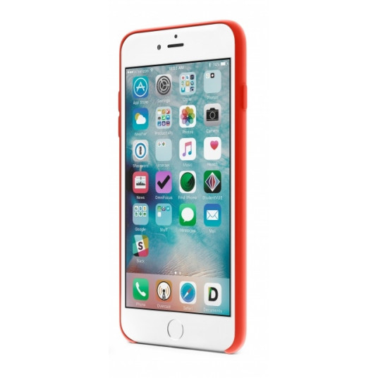 Vāciņš Liquid Silicon Case Apple iPhone 7 (sarkans)