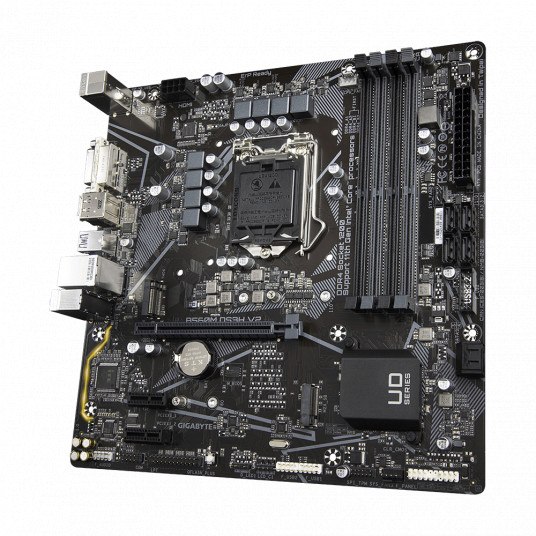 Gigabyte B560M DS3H V2 1.0 M/B Processor family Intel, Processor socket LGA1200, DDR4 DIMM, Memory slots 4, arpported hard disk drive interfaces 	SATA, M.2, Number of SATA connectors 6, Chipset Intel B560, Micro ATX