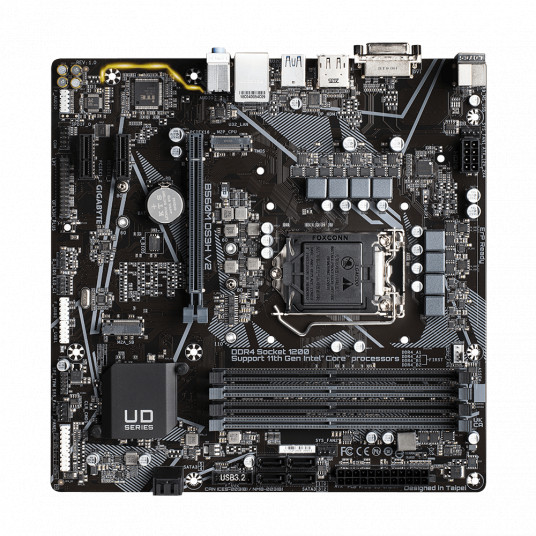 Gigabyte B560M DS3H V2 1.0 M/B Processor family Intel, Processor socket LGA1200, DDR4 DIMM, Memory slots 4, arpported hard disk drive interfaces 	SATA, M.2, Number of SATA connectors 6, Chipset Intel B560, Micro ATX