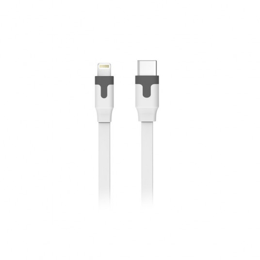 Type-C Cable Lightning 1m 3A By Muvit White