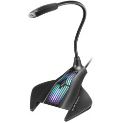 Mars Gaming MMIC USB Microphone with RGB for / Win / Mac / PS4 / PS5 / Black