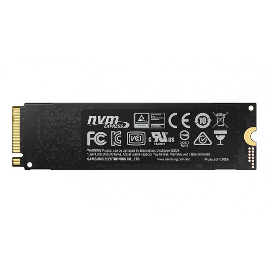 Samsung 970 Evo Plus 1000 GB, SSD interface M.2 NVME, Write speed 3300 MB/s, Read speed 3500 MB/s