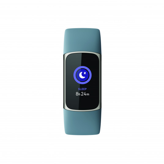 Viedā aproce Fitbit Charge 5, Fitness & Health Tracker, Platinum/Mineral Blue