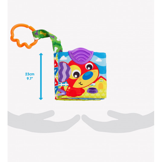 PLAYGRO Rotaļlieta  A Day at the Farm Teether Book, 0186967