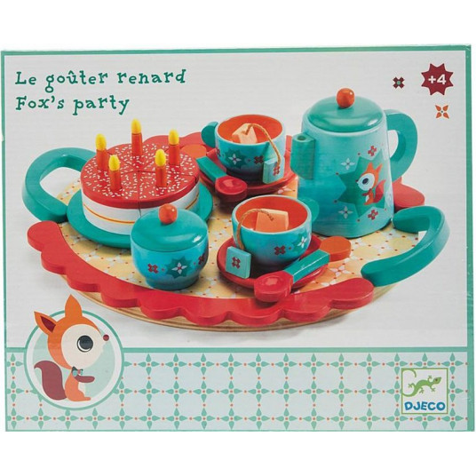 Djeco koka tējas un kūku komplekts "Laputes ballīte", DJ06633