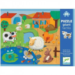 Djeco dažādu faktūru puzle"Lauku dzīvnieki" DJ07117
