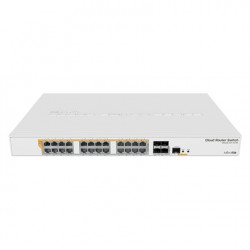 Komutators (switch) MikroTik CRS328-24P-4S + RM Gigabit Ethernet PoE / PoE + router / PoE / PoE + pieslēgvietu skaits 24