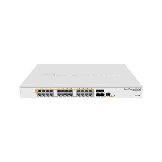 Komutators (switch) MikroTik CRS328-24P-4S + RM Gigabit Ethernet PoE / PoE + router / PoE / PoE + pieslēgvietu skaits 24