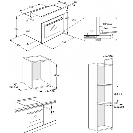 Cepeškrāsns Whirlpool W9 OM2 4MS2 H