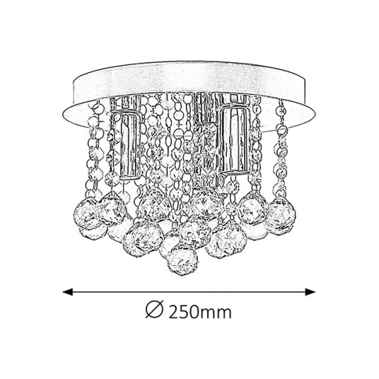 Griestu lampa RABALUX Carinna 2615