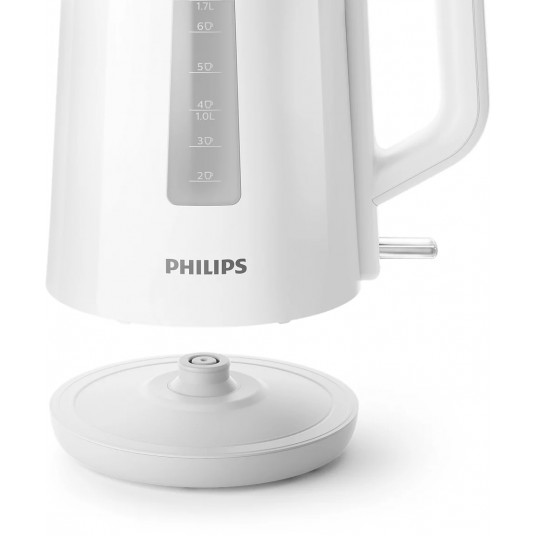 Philips Kettle HD9318/70 Electric, 2200 W, 1.7 L, Plastic, 360° rotational base, White
