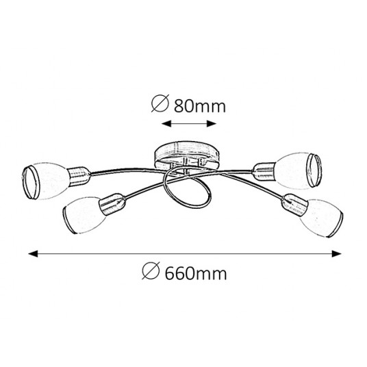 Griestu lampa RABALUX Elite 5973