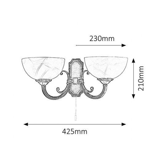 Sienas lampa RABALUX Marlene 8542