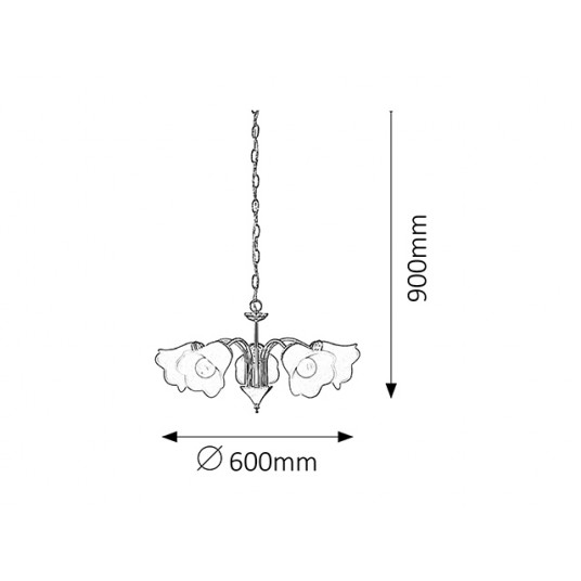 Iekarināmā lampa RABALUX Rafaella 7235