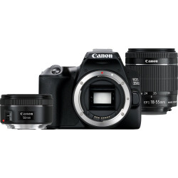 Canon EOS 250D (Black) + EF-S 18-55mm f/4-5.6 IS STM + EF 50mm f/1.8 STM