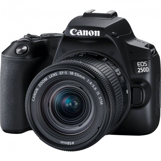 Canon EOS 250D (Black) + EF-S 18-55mm f/4-5.6 IS STM + EF 50mm f/1.8 STM