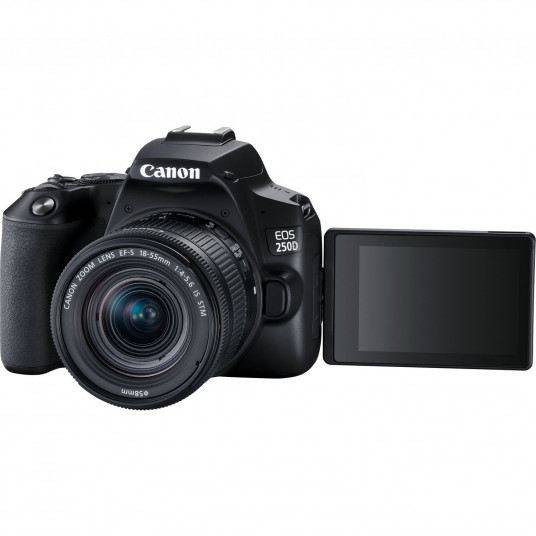 Canon EOS 250D (Black) + EF-S 18-55mm f/4-5.6 IS STM + EF 50mm f/1.8 STM