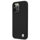 BMW BMHCP13XSILBK Leather Back Case For Apple iPhone 13 Pro Max Black