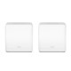 Mercusys AC1300 Whole Home Mesh Wi-Fi System Halo H30G (2-Pack) 802.11ac, 400+867 Mbit/s, Ethernet LAN (RJ-45) ports 2, Mesh Support Yes, MU-MiMO Yes, White