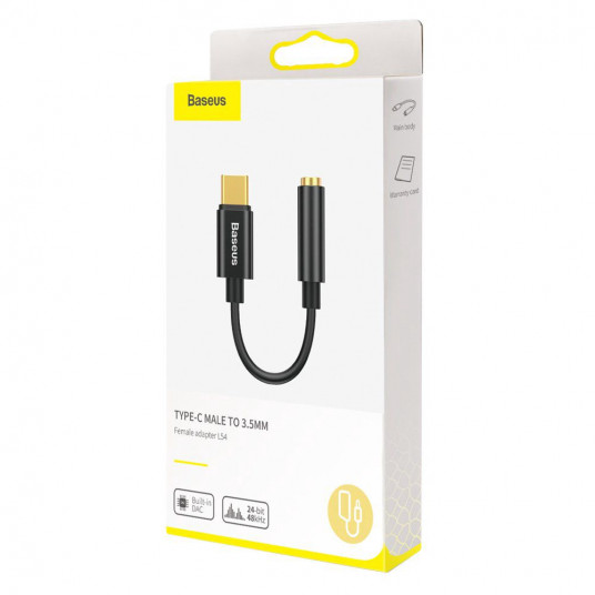 Adaptera Baseus USB-C spraudnis. 3,5 mm stereo