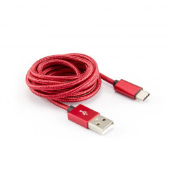 Sbox USB->Type C M/M 1.5m USB-TYPEC-15R fruity red