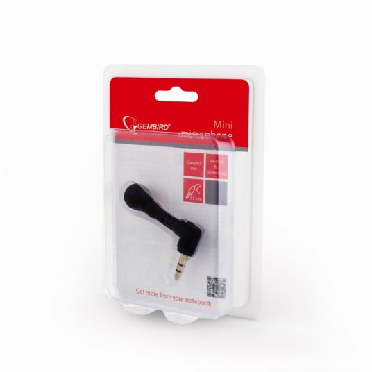 Gembird Mini microphone MIC-203 3.5 mm, Black