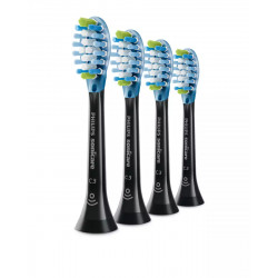 Philips Toothbrush Heads HX9044/33 Sonicare C3 Premium Plaque Heads, For adults and kids, Number of brush heads included 4, Sonic technology, Black