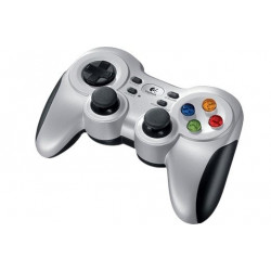 Logitech F710, pogas A, B, X, Y, LB, RB, Start, Back, Mode