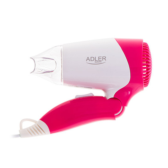 Adler Fēns AD 2259 1200 W, temperatūras iestatījumu skaits 2, balts/rozā
