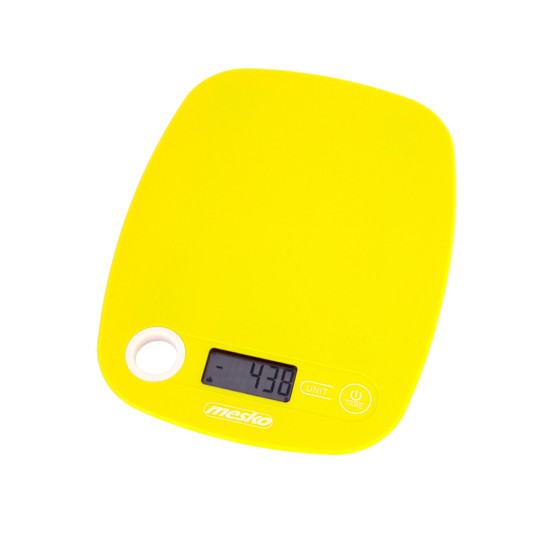 Mesko virtuves svari MS 3159y Maksimālais svars (ietilpība) 5 kg, Gradācija 1 g, Displeja tips LCD, Dzeltens
