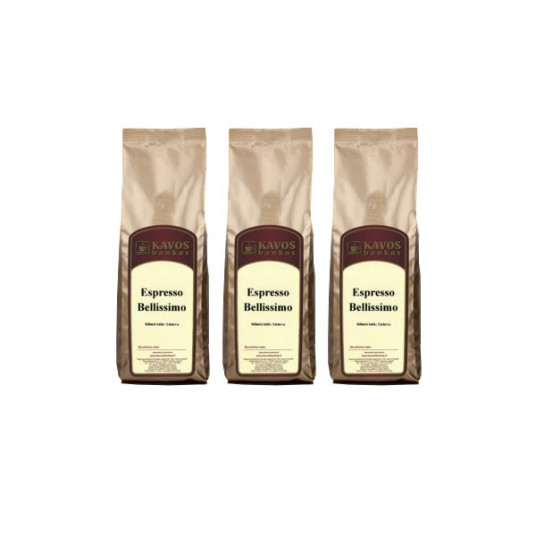 Bellissimo Coffee espresso komplekts, 3 x 1 kg