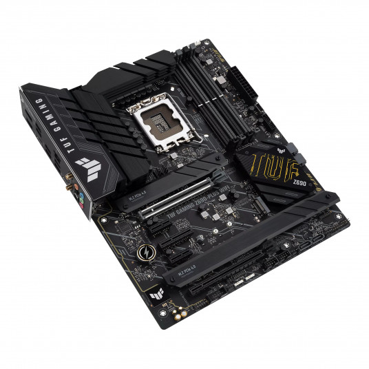 Asus TUF GAMING Z690-PLUS WIFI Procesora saime Intel, Procesora ligzda  LGA1700, DDR5 DIMM, Atmiņas sloti 4, Atbalstītās cietā diska saskarnes SATA, M.2,  SATA savienotāju skaits 4, Chipset Intel Z690, ATX
