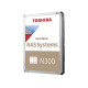 Toshiba HDD NAS N300 3.5" 16TB / 7.2k / SATA / 512MB / Reliability: 24x7, 180TB gadā, 1.2M stundas / 3 gadu garantija (BULK HDEXX10ZNA51F) Toshiba