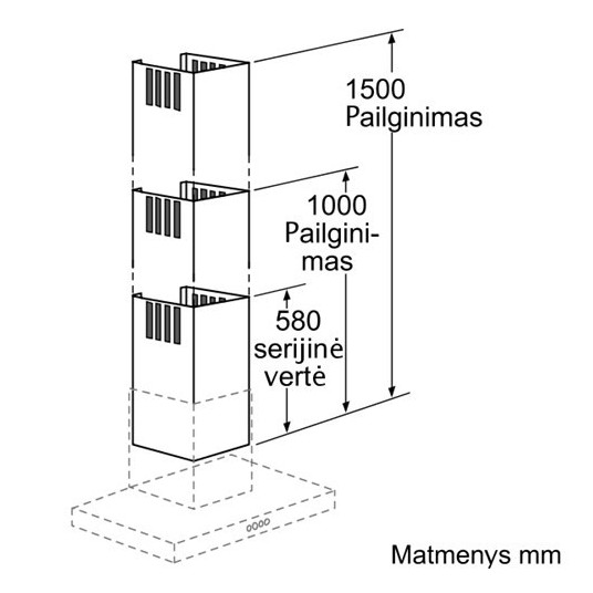 Kamīna paplašinājums Bosch DHZ1235