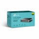 TP-LINK Switch TL-SG105PE Nepārvaldīts, Tērauda korpuss, 10/100/1000 Mbit/s, Ethernet LAN (RJ-45) porti 5, Barošanas avota veids Ārējais