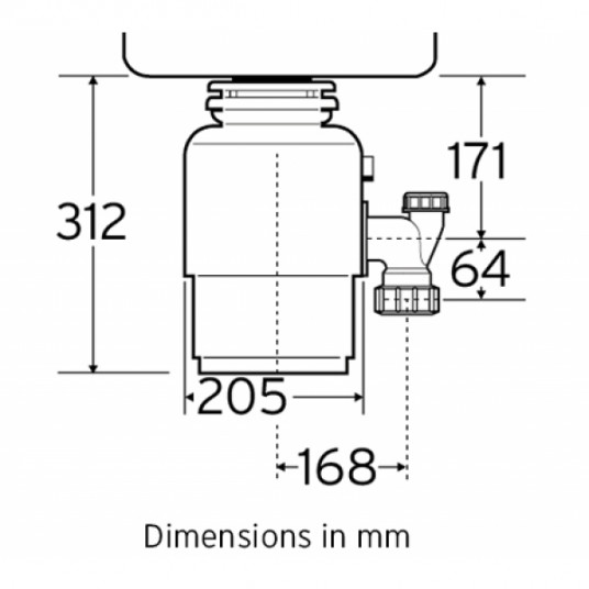 Pārtikas smalcinātājs INSINKERATOR ISE Evolution 100 78125T