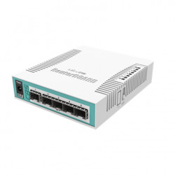 Bezvadu tīkla iekārta MikroTik CRS106-1C-5S L5 5xSFP 1G, 1xGigabit PoE LAN / SFP Combo